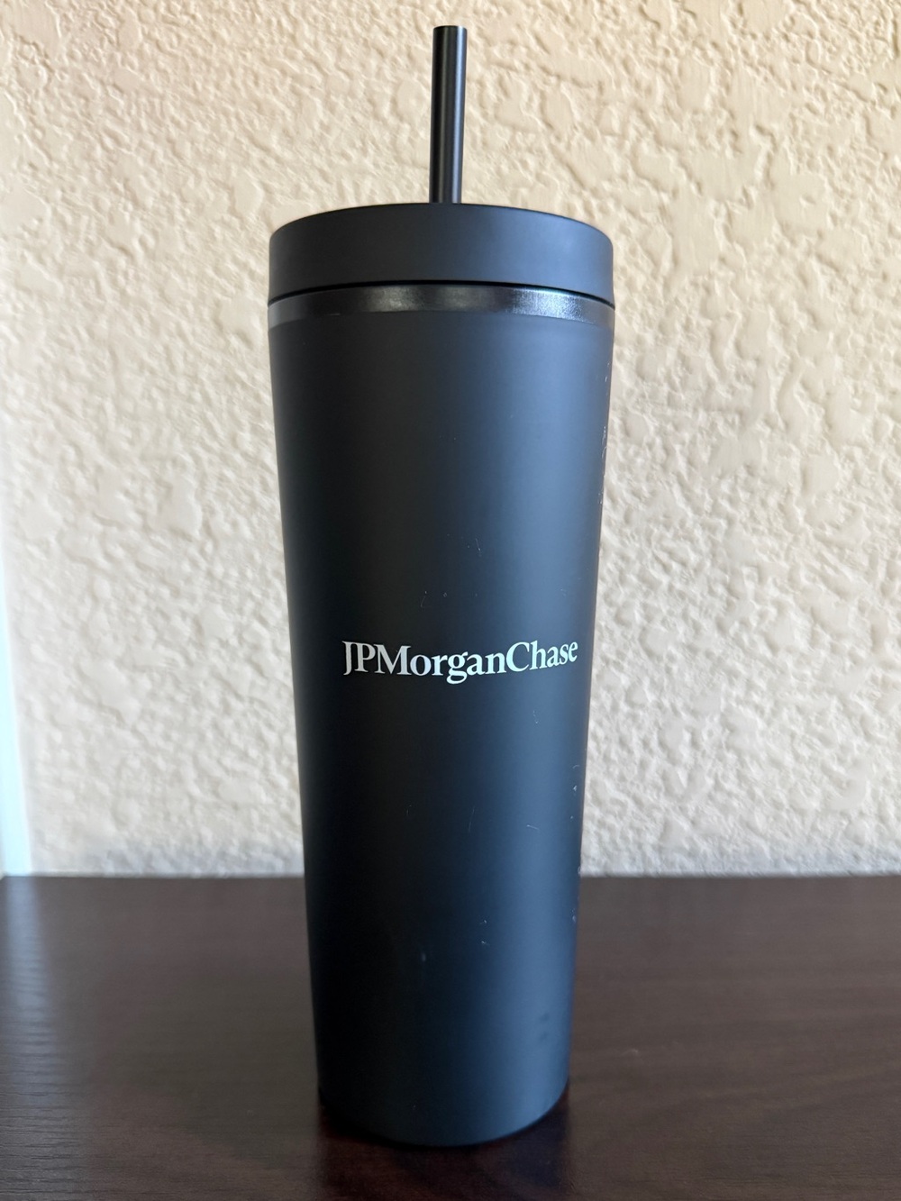 JPMorganChase Cup with Straw